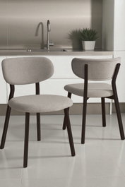 Hanah Home Toldy Juego de 6 Sillas Gris y Marrón